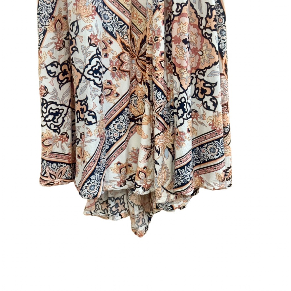 Abel The Label Charlotte Floral Maxi Halter Dress XS Anthropologie Boho Rayon - Picture 9 of 12